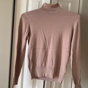 Peach turtleneck sweater